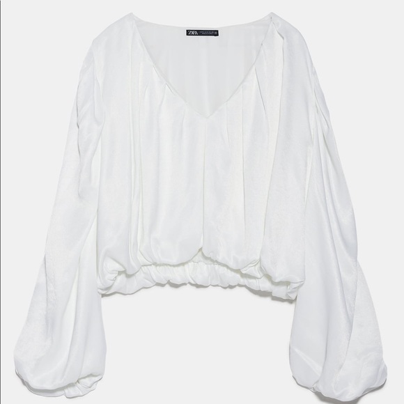 ZARA BALLOONED CROP TOP - Picture 10 of 10